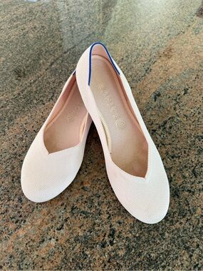 Rothy's Pale Pink Knit Ballet Flats